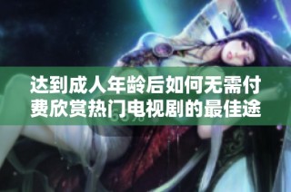 达到成人年龄后如何无需付费欣赏热门电视剧的最佳途径