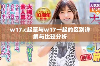 w17.c起草与w17一起的区别详解与比较分析