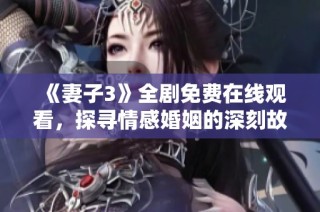 《妻子3》全剧免费在线观看，探寻情感婚姻的深刻故事与挑战