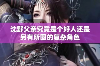 沈野父亲究竟是个好人还是另有所图的复杂角色