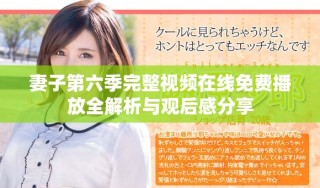 妻子第六季完整视频在线免费播放全解析与观后感分享