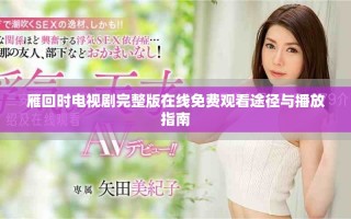 雁回时电视剧完整版在线免费观看途径与播放指南