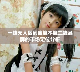 一线无人区到底算不算二线品牌的市场定位分析