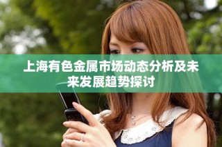 上海有色金属市场动态分析及未来发展趋势探讨