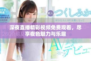 深夜直播精彩视频免费观看，尽享夜色魅力与乐趣