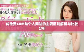 成免费CRM与个人网站的主要区别解析与比较分析