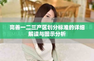 完善一二三产区划分标准的详细解读与图示分析