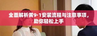 全面解析黄9·1安装流程与注意事项，助你轻松上手