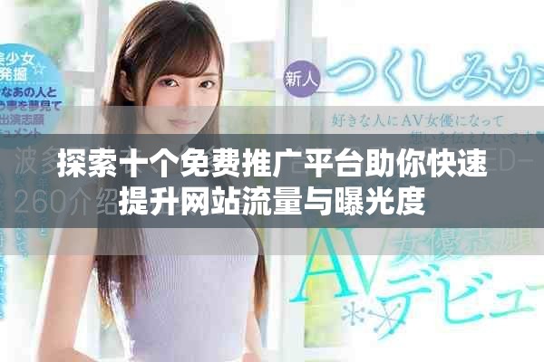 探索十个免费推广平台助你快速提升网站流量与曝光度