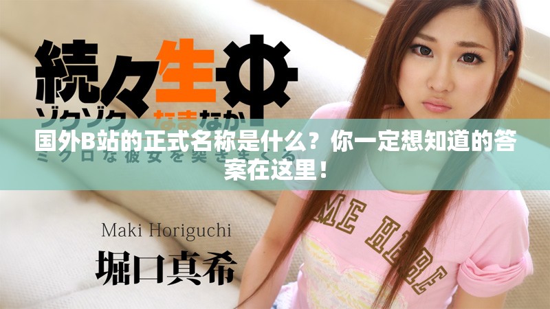 国外B站的正式名称是什么？你一定想知道的答案在这里！
