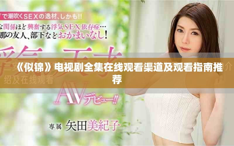 《似锦》电视剧全集在线观看渠道及观看指南推荐